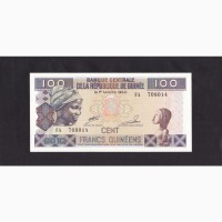 100 франков 2012г. Гвинея. Пресс