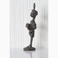 Африканская статуэтка бронзовая фигурка человека народность акан (ашанти)