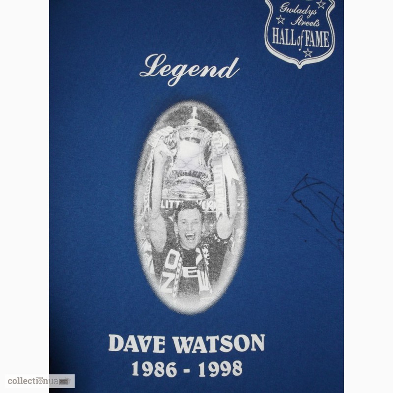 Фото 2. Футболка Dave Watson Legend Everton FC з автографами