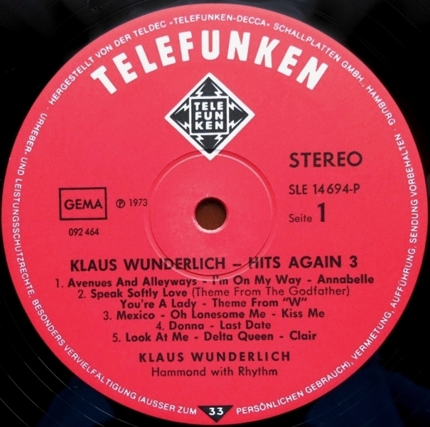 Фото 2. Klaus Wunderlich/ Клаус Вундерлих Organ (Hammond)