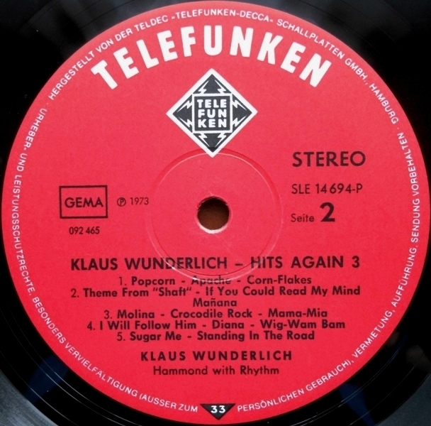 Фото 3. Klaus Wunderlich/ Клаус Вундерлих Organ (Hammond)