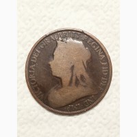 1 пенни 1897г. Великобритания