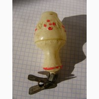 Ёлочная игрушка глечик, на прищепке, 40-50г, СССР