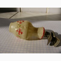 Ёлочная игрушка глечик, на прищепке, 40-50г, СССР