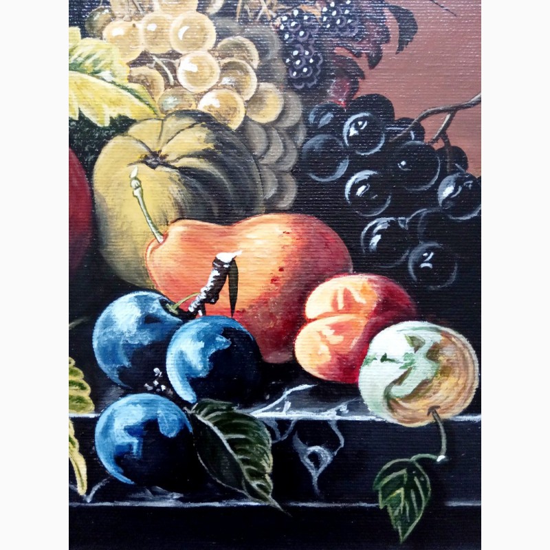 Фото 3. Картина Натюрморт с фруктами (холст. масло, 30х40 см)