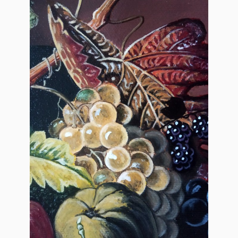 Фото 5. Картина Натюрморт с фруктами (холст. масло, 30х40 см)