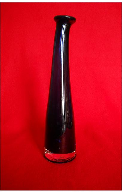 Фото 2. Винтажная ваза из голубого Итальянского стекла