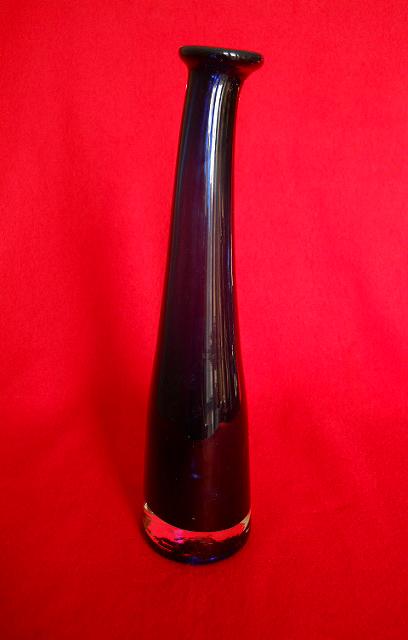 Фото 3. Винтажная ваза из голубого Итальянского стекла