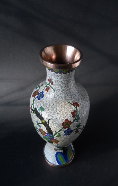 Фото 10. Винтажная Китайская декоративная ваза с изображением сакуры