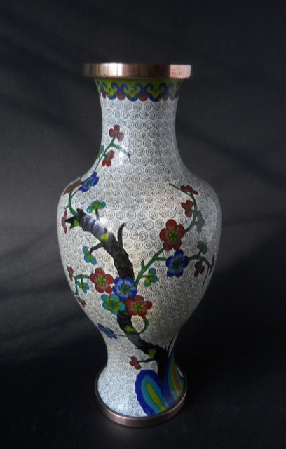 Фото 12. Винтажная Китайская декоративная ваза с изображением сакуры