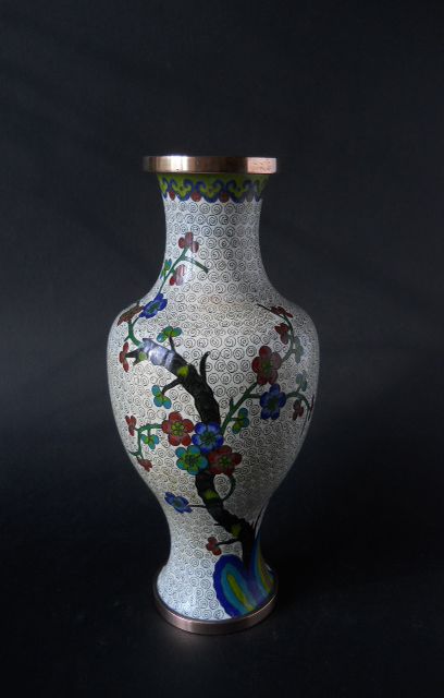Фото 5. Винтажная Китайская декоративная ваза с изображением сакуры