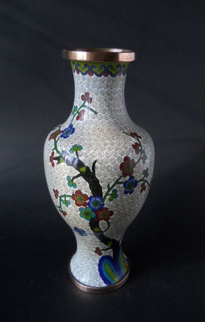 Фото 6. Винтажная Китайская декоративная ваза с изображением сакуры