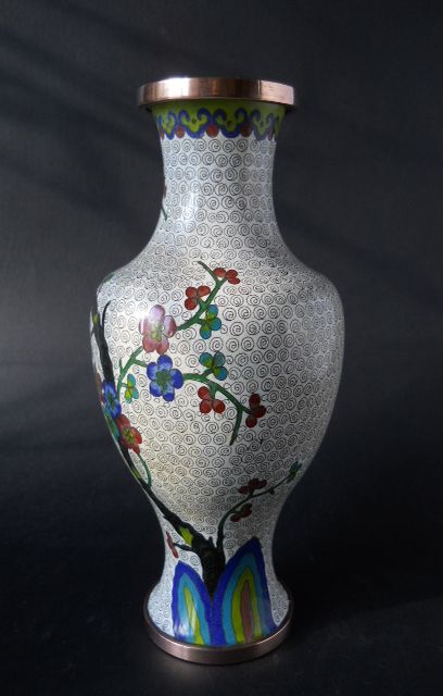 Фото 8. Винтажная Китайская декоративная ваза с изображением сакуры