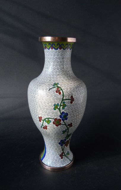 Фото 9. Винтажная Китайская декоративная ваза с изображением сакуры