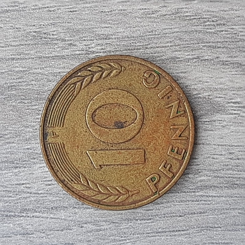 Фото 4. Монета ФРГ 10 пфеннигов 1972 F