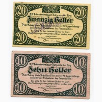 Банкноти для табору військовополонених, Австрія 1920