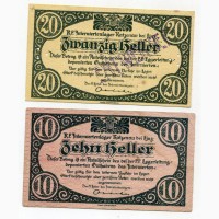 Банкноти для табору військовополонених, Австрія 1920