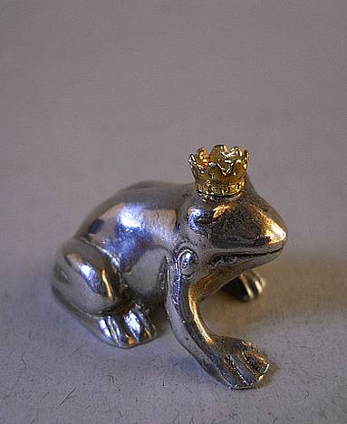Фото 10. Миниатюрная статуэтка принц-лягушка из стерлингового серебра