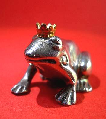 Фото 2. Миниатюрная статуэтка принц-лягушка из стерлингового серебра