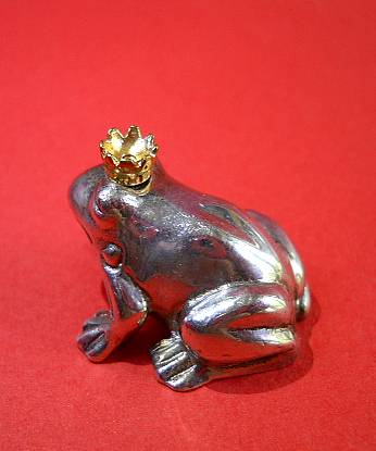 Фото 3. Миниатюрная статуэтка принц-лягушка из стерлингового серебра