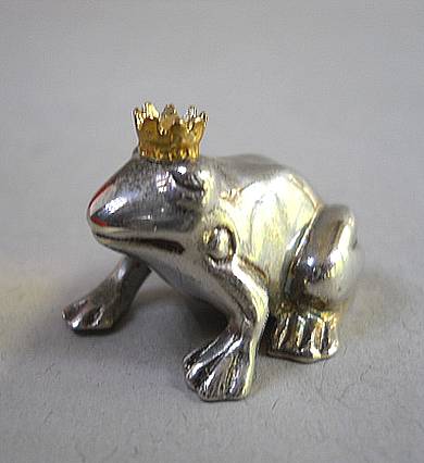 Фото 7. Миниатюрная статуэтка принц-лягушка из стерлингового серебра