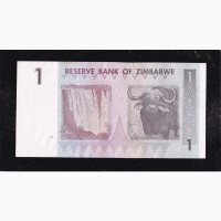1 доллар 2007г. АС0307701. Зимбабве