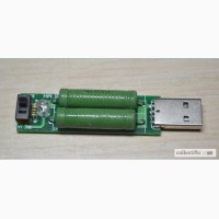 USB нагрузка переключаемая 1А / 2А, нагрузочный резистор, тестер по Украинe цена см.видeo