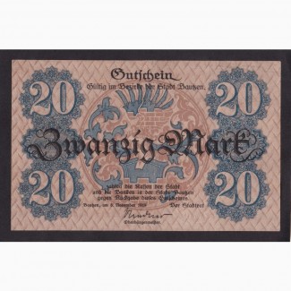 20 марок 1918г. Баутцен. 15514. Германия