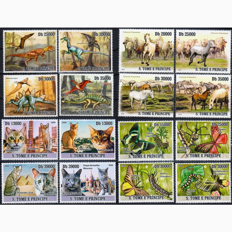 Фото 18. Большая подборка марок фауны, 100 серий