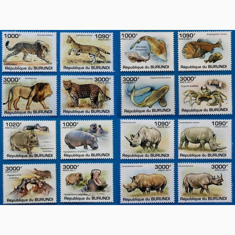 Фото 4. Большая подборка марок фауны, 100 серий