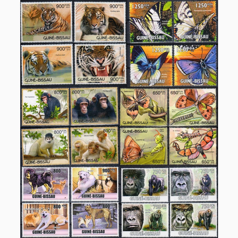Фото 5. Большая подборка марок фауны, 100 серий