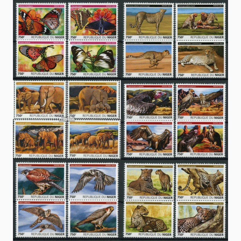Фото 7. Большая подборка марок фауны, 100 серий