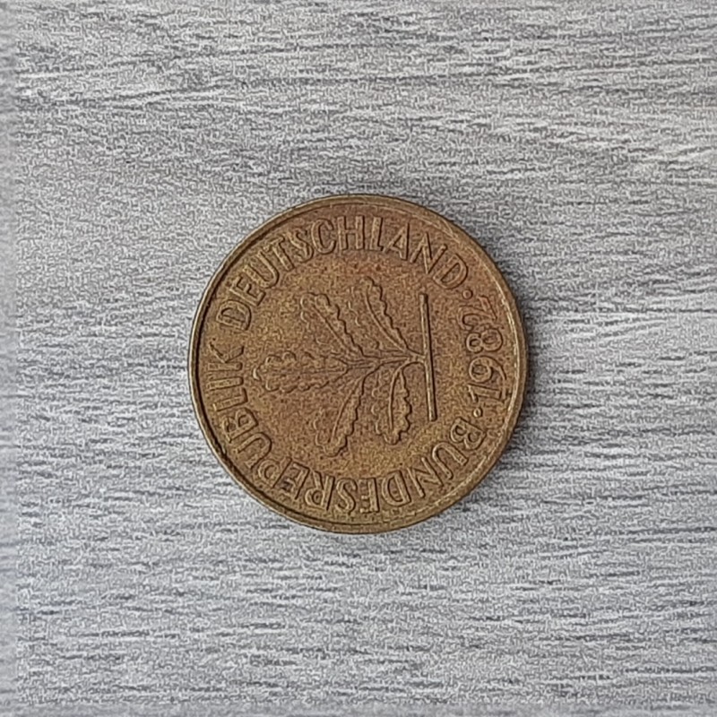 Фото 4. Монета ФРГ 5 пфеннигов 1982 F