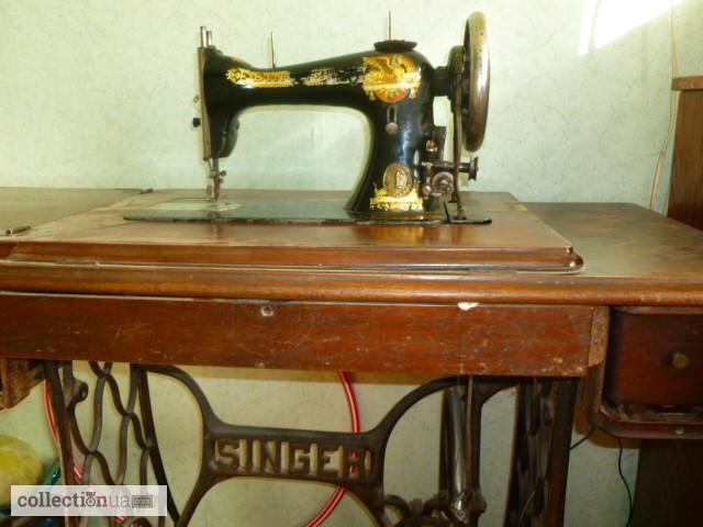 Фото 2. Антикварная швейная машинка Singer 1894 г