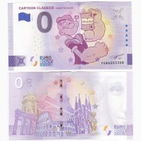 Сувенірні банкноти 0 Евро 2024 UNC, 10 шт