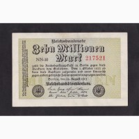 10 000 000 марок 1923г. NN-10. 217521. Германия