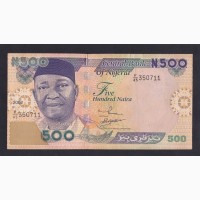 500 найра 2002г. 350711. Нигерия