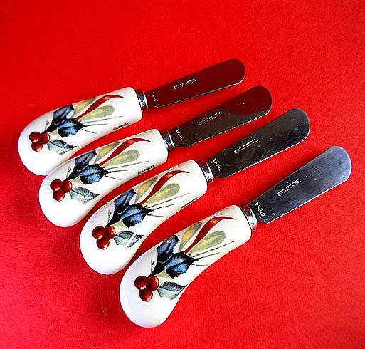 Набор из четырёх ножей из фарфора Lenox для масла