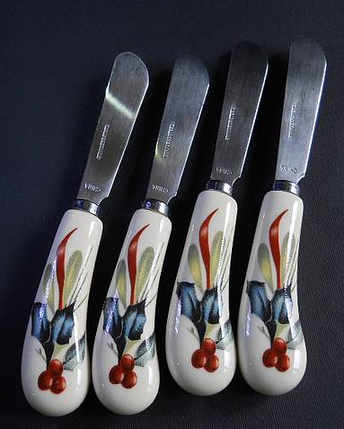 Фото 5. Набор из четырёх ножей из фарфора Lenox для масла