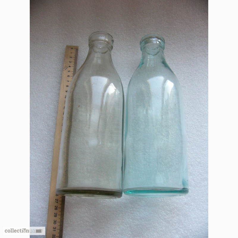 Фото 2. Две литровых бутылки из под молока, МСЗ, СССР