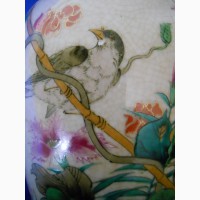 Старинная Японская ваза для цветов “Kutani-Satsuma