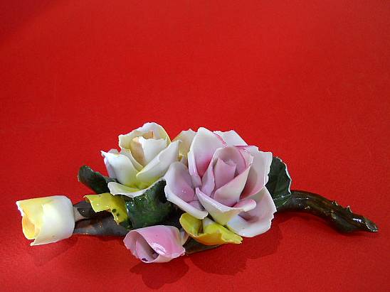 Фото 2. Итальянские фарфоровые цветы Capodimonte ручной работы