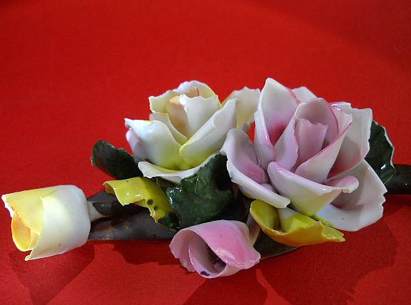 Фото 3. Итальянские фарфоровые цветы Capodimonte ручной работы