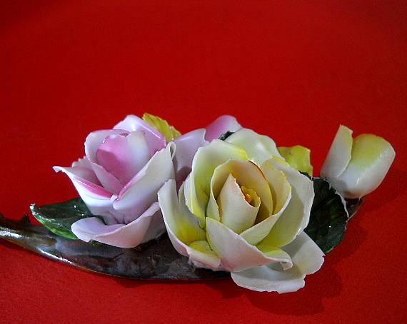 Фото 5. Итальянские фарфоровые цветы Capodimonte ручной работы