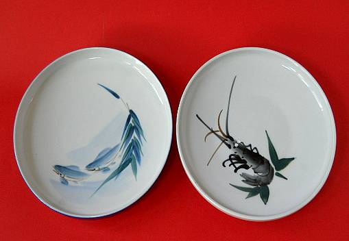 Фото 3. Винтажные Японские фарфоровые тарелки