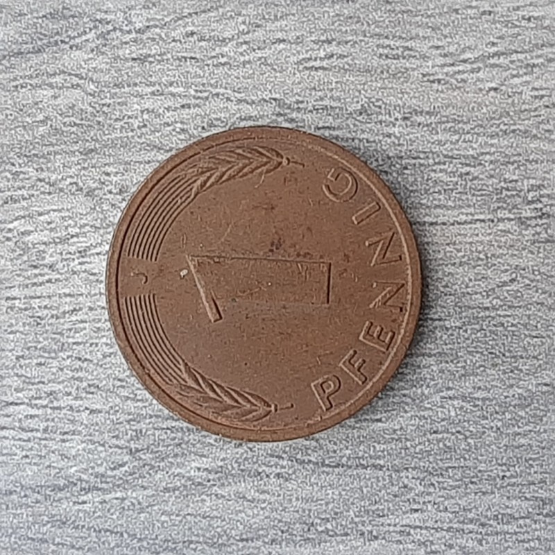 Фото 4. Монета ФРГ 1 пфенниг 1989 D