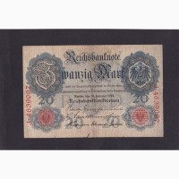 20 марок 1914г. J 4639097. Германия