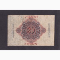 20 марок 1914г. J 4639097. Германия