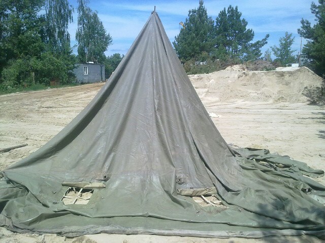 Фото 11. Палатки лагерные армейские, навесы, тенты брезентовые