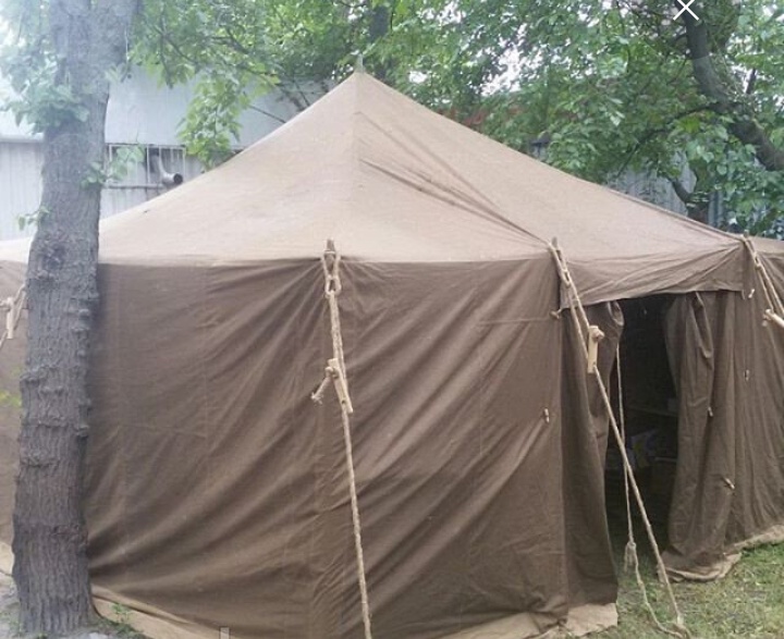 Фото 13. Палатки лагерные армейские, навесы, тенты брезентовые